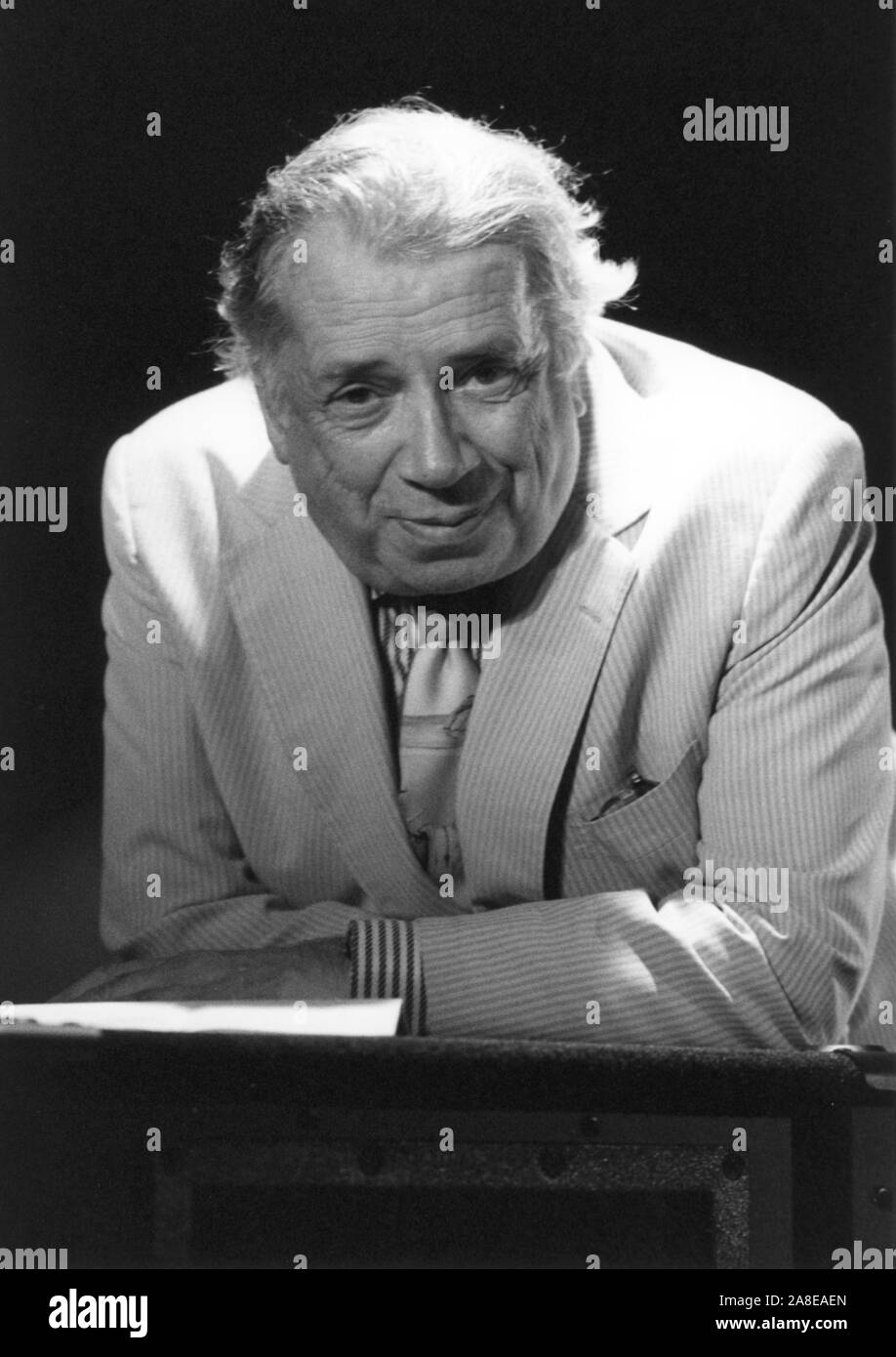 George Melly, Soho Jazz Festival, London, 1993. Stock Photo