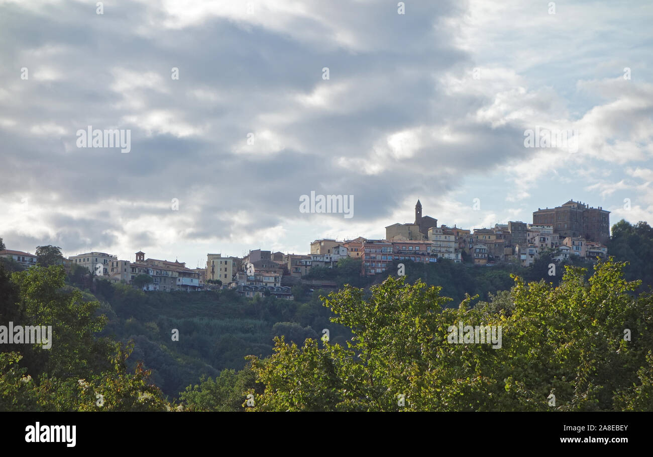 Genzano Town sight on the Alban Hills , Lazio, Italy Stock Photo