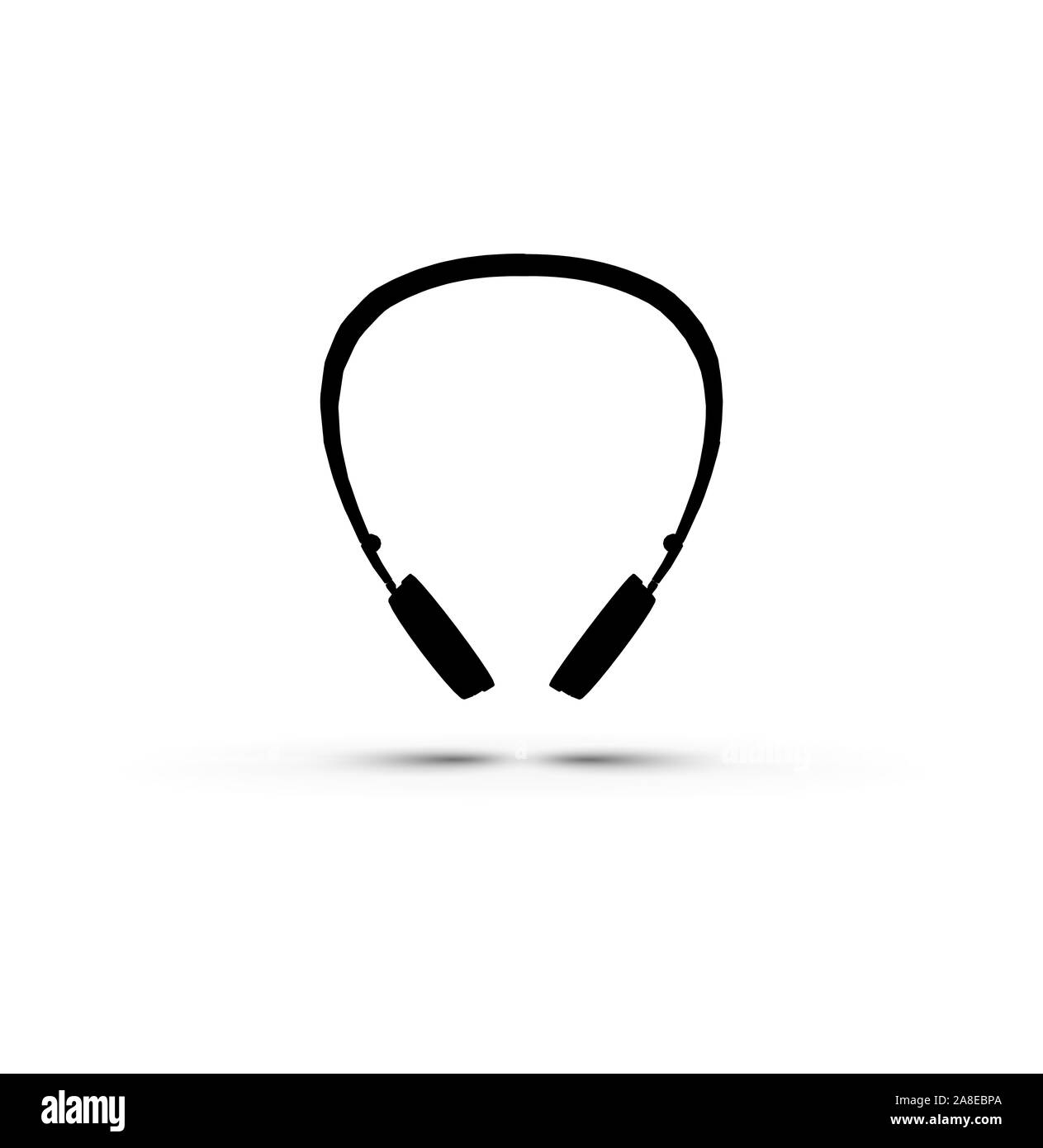 Red headphone Black and White Stock Photos & Images - Alamy