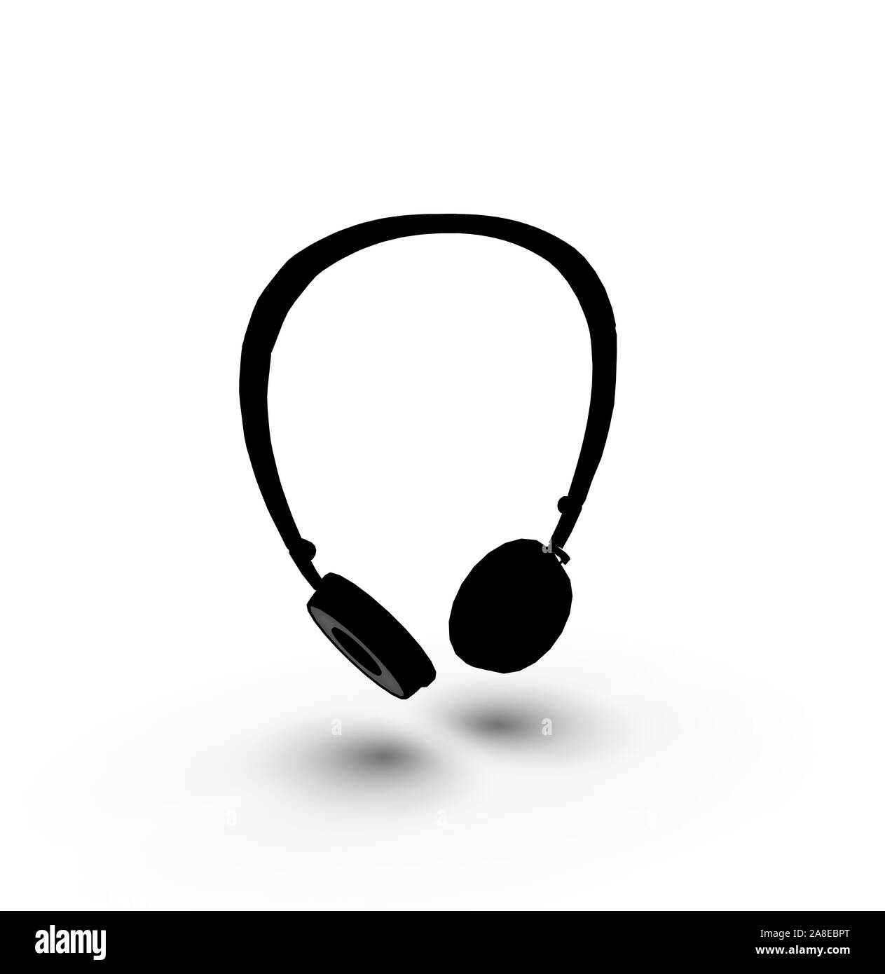 Red headphone Black and White Stock Photos & Images - Alamy