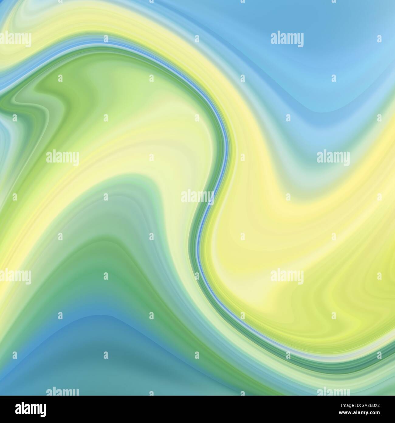 Wavy blue and green abstract vector background. eps 10 Stock Vector