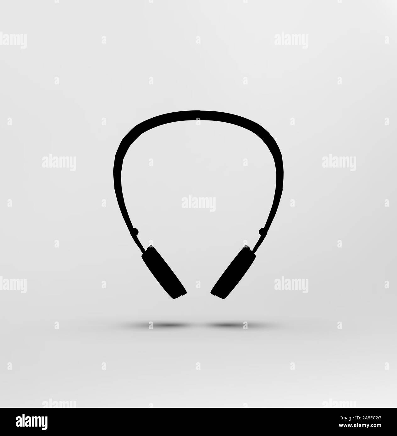Red headphone Black and White Stock Photos & Images - Alamy