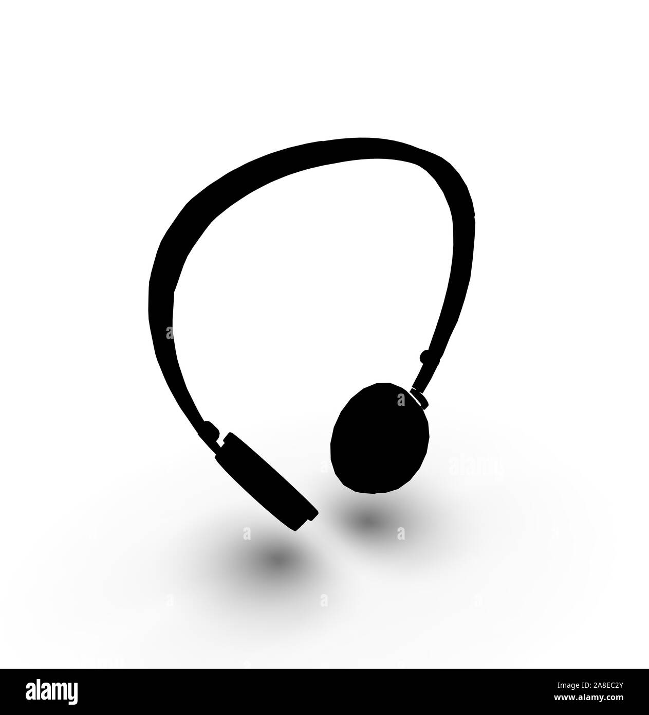 Red headphone Black and White Stock Photos & Images - Alamy