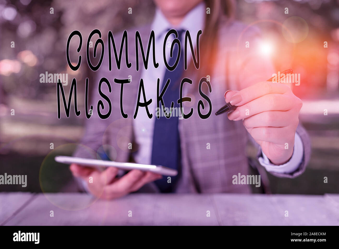 Notes Mistake Writing note showing Common Mistakes. Business concept for actions that ...