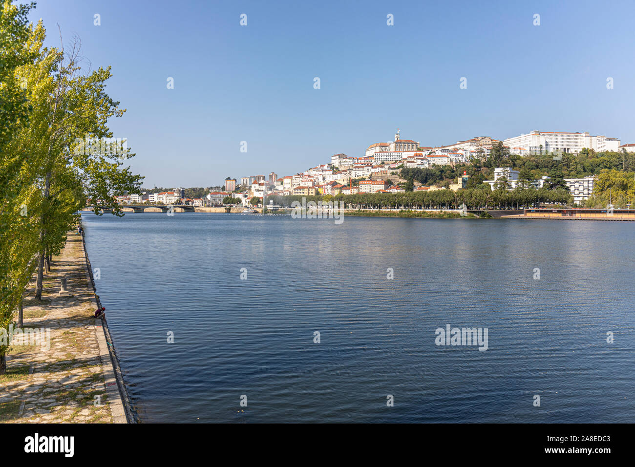 The Mondego River, University Town of Coimbra, Portugal Stock Photo