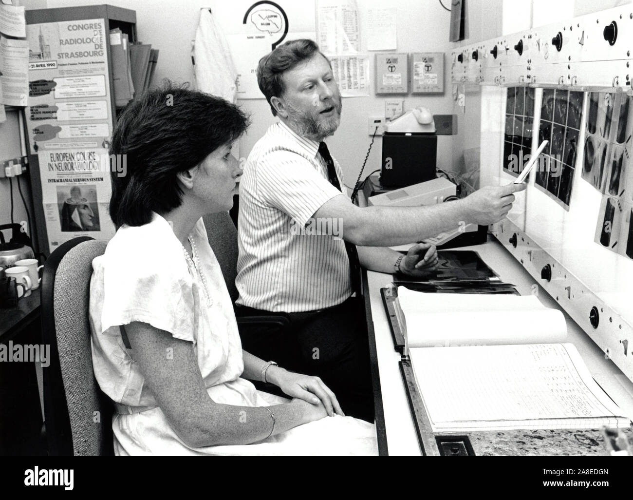 Radiology Department, City Hospital, Nottingham UK 1991 Stock Photo Alamy