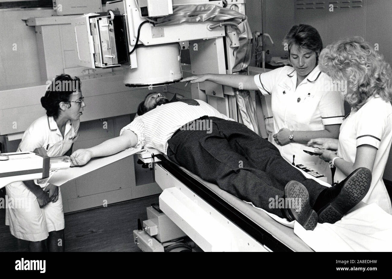 Radiology Department, Queen's Medical Centre, Nottingham UK 1990 Stock