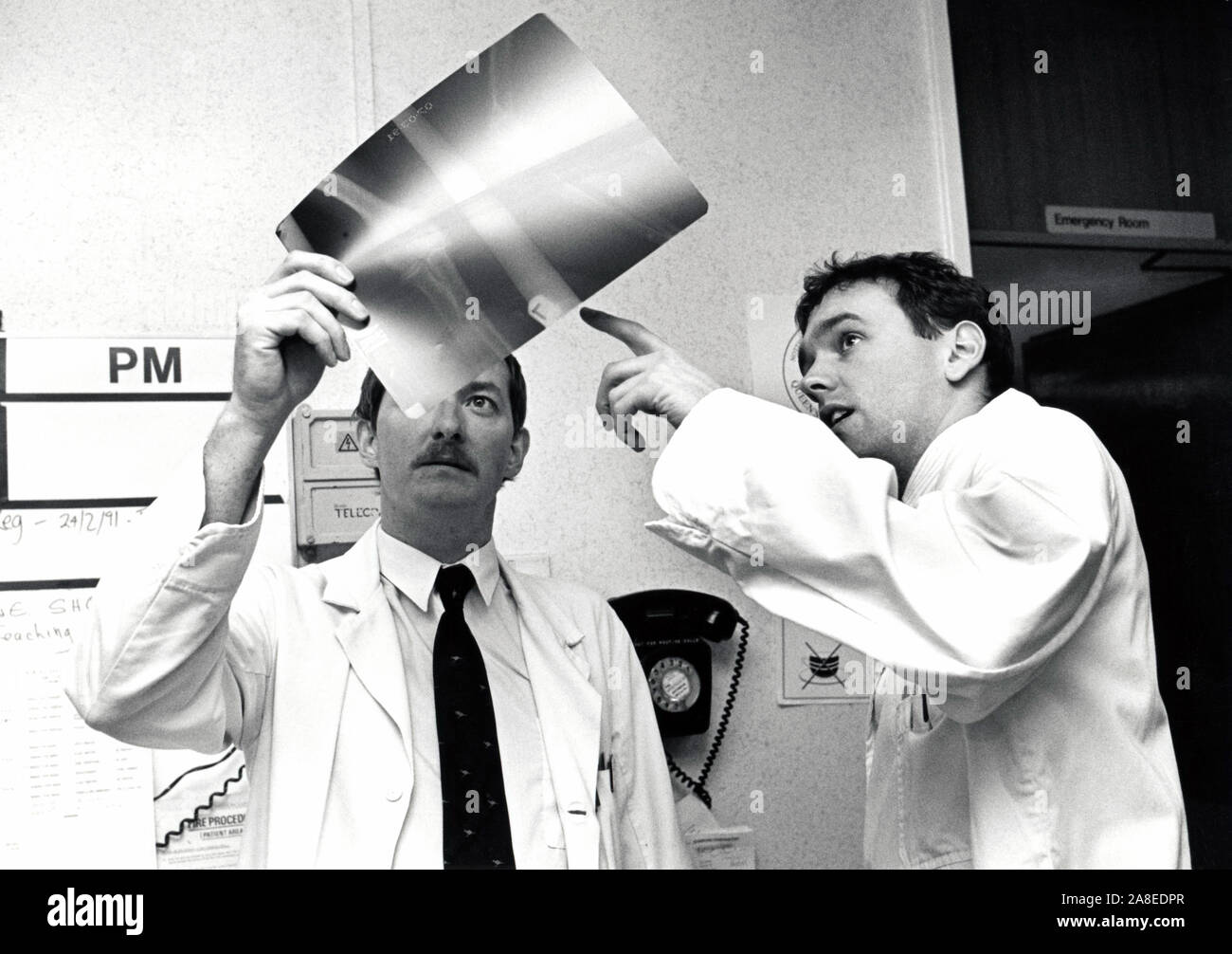 Radiology Department, Queen's Medical Centre, Nottingham UK 1990 Stock