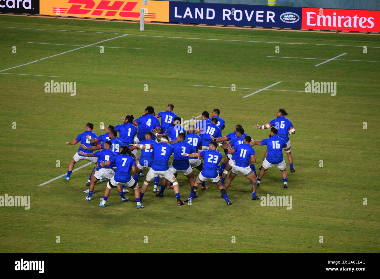 Rugby World Cup - Japan 2019. Ireland versus Samoa, group stage match Stock Photo