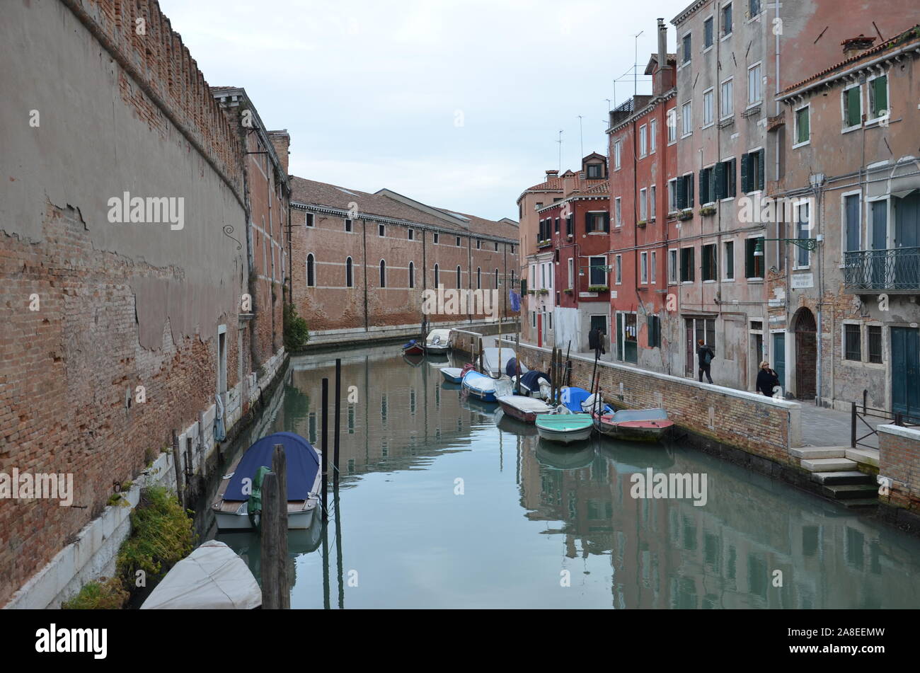 Walls of The Arsenale, Venice Stock Photo