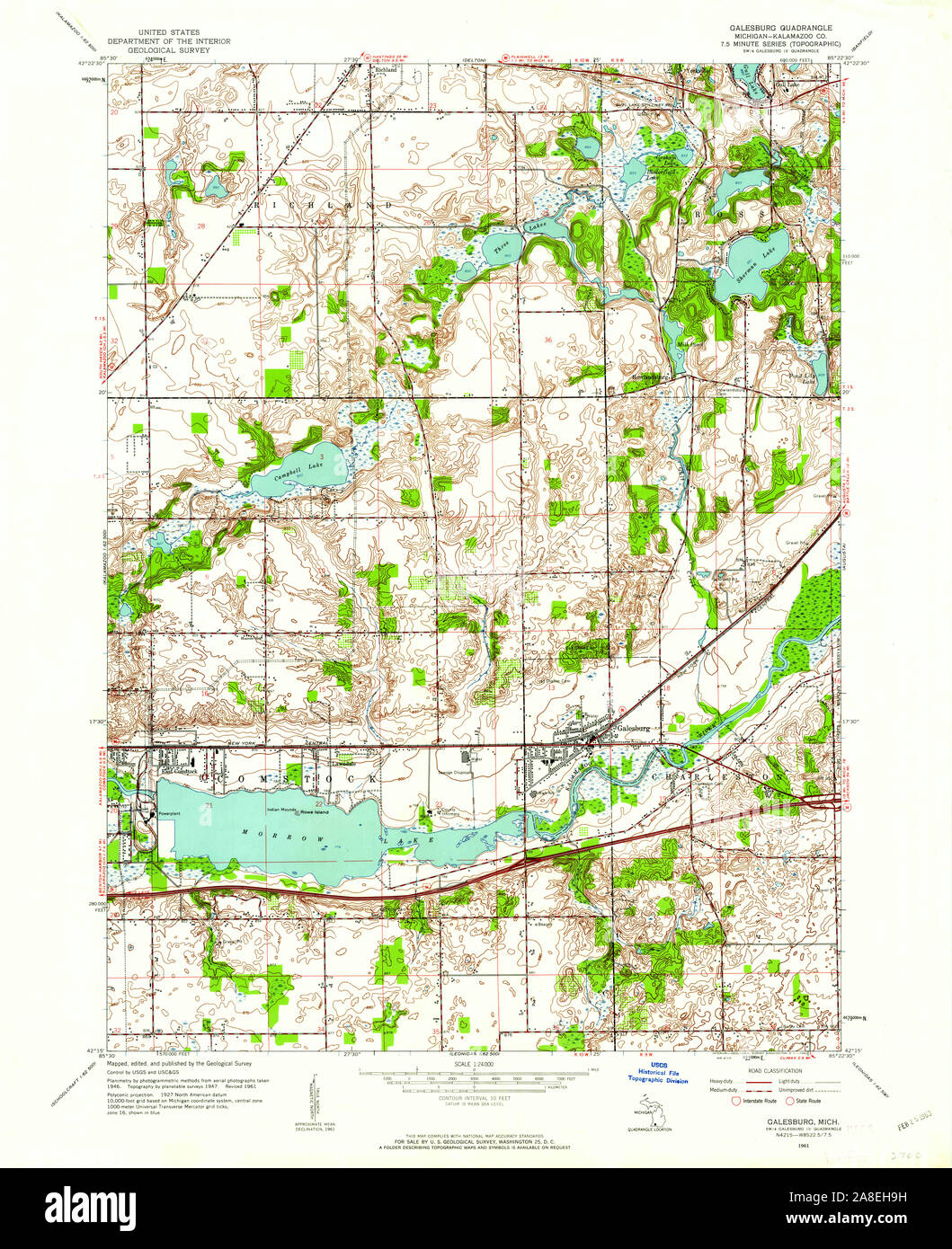 Map of galesburg hi-res stock photography and images - Alamy