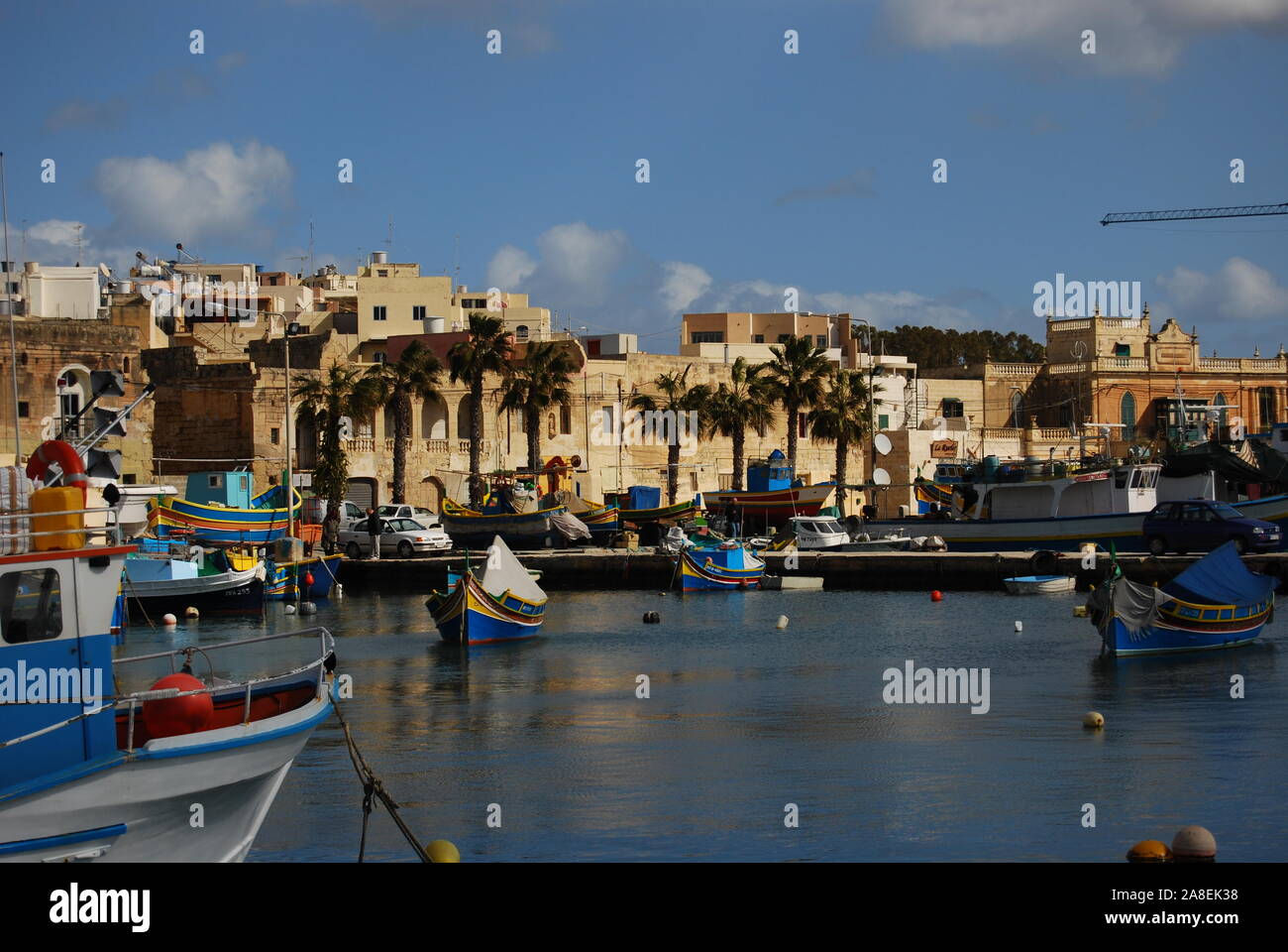 Marsaxlokk fishing village, Malta Stock Photo