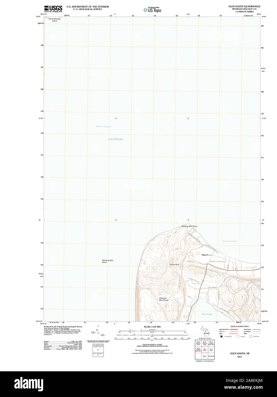 Map of glen haven hires stock photography and images Alamy