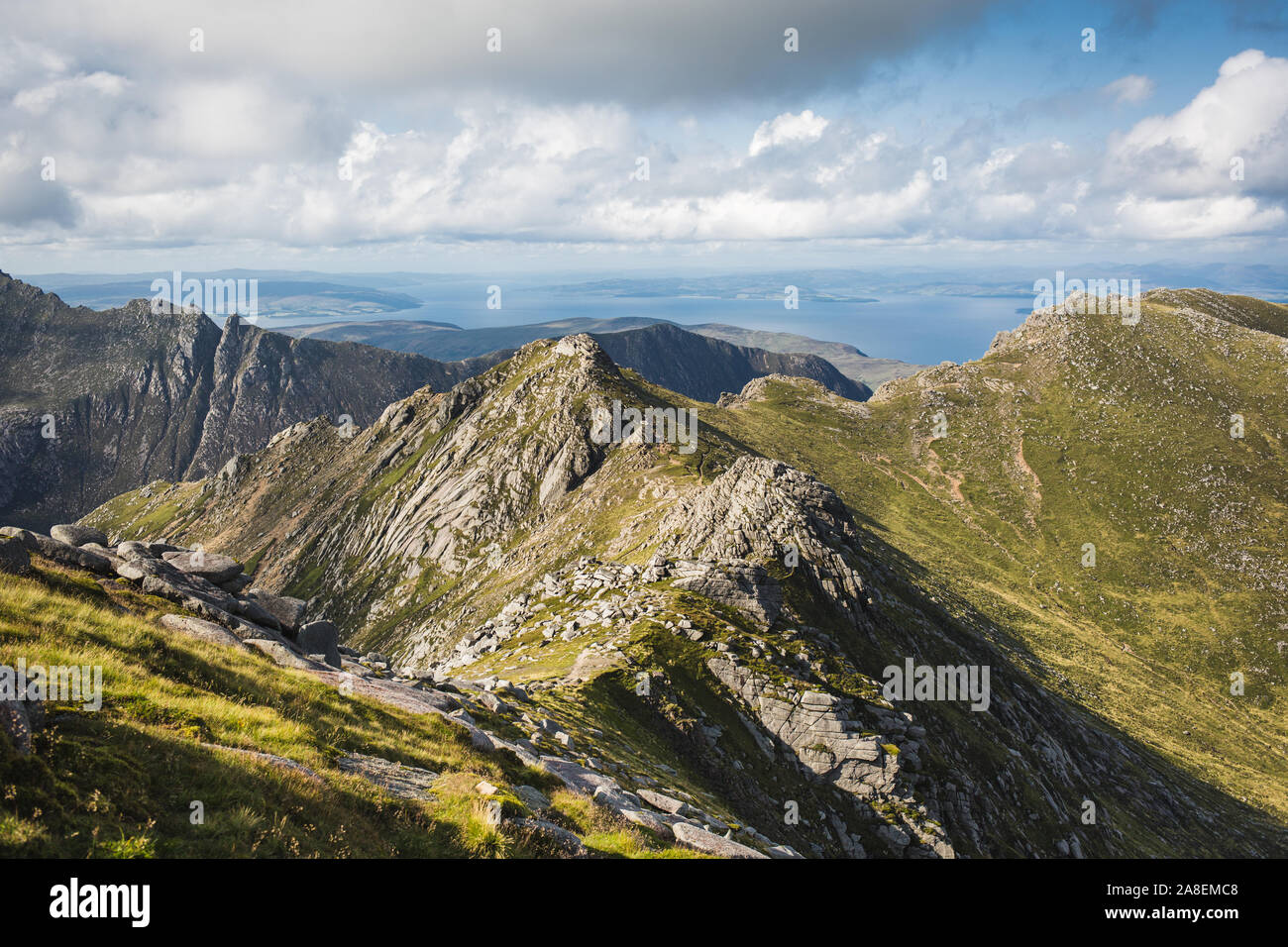 Ridge Line Goat Fell Isle of Arran Scottish Isles Stock Photo - Alamy