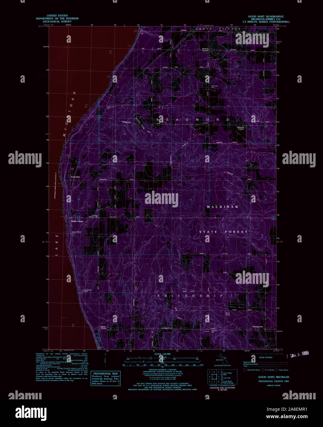Hart michigan map hires stock photography and images Alamy