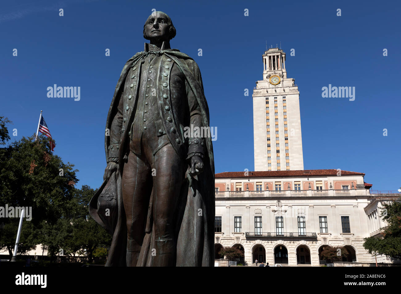 Statue of Washington, Clock Tower, University of Texas, Austin