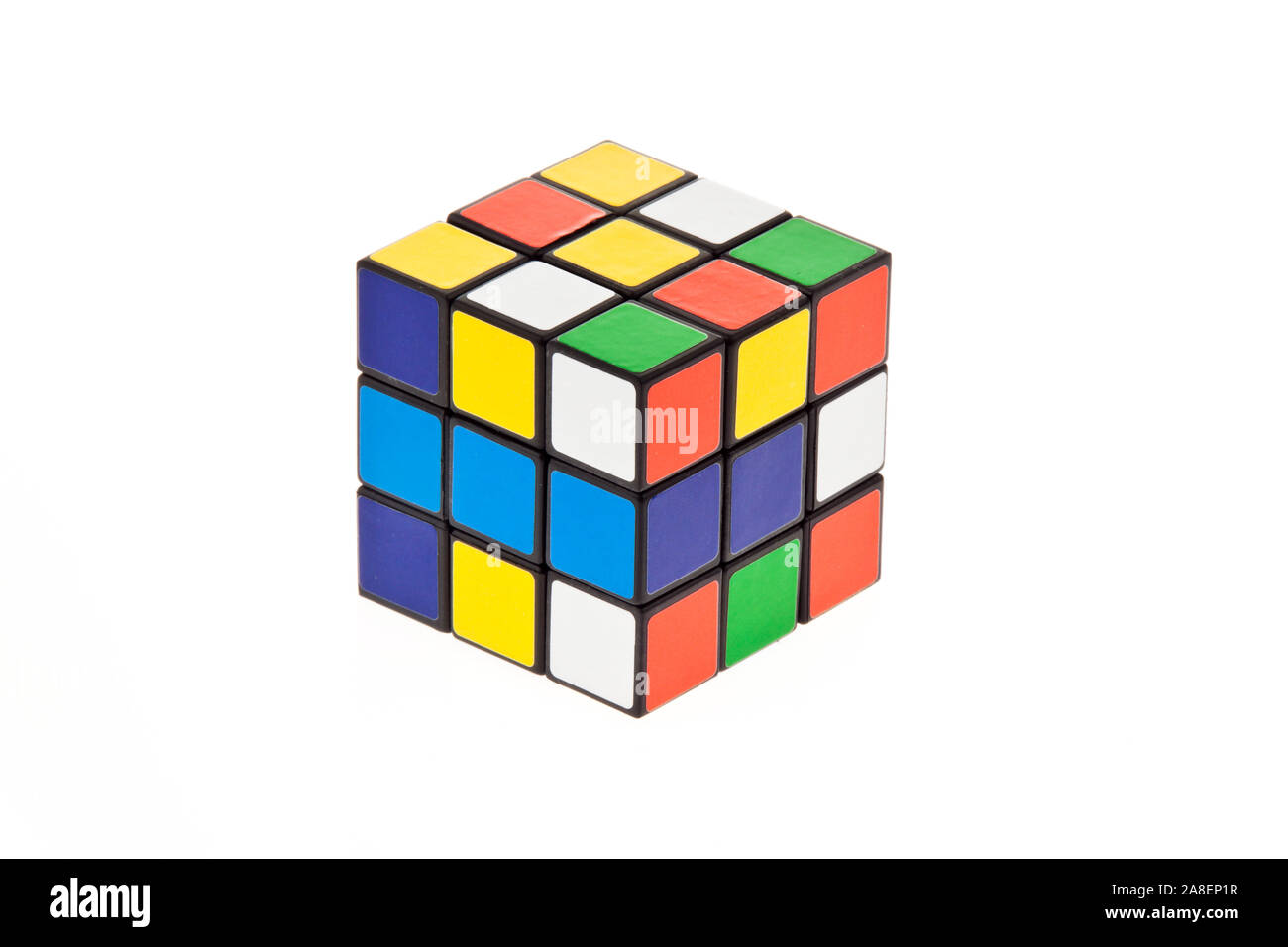 Ein Zauberwürfel zum Spielen. Symbol für Geschicklichkeit, Rubiks Würfel  Stock Photo - Alamy