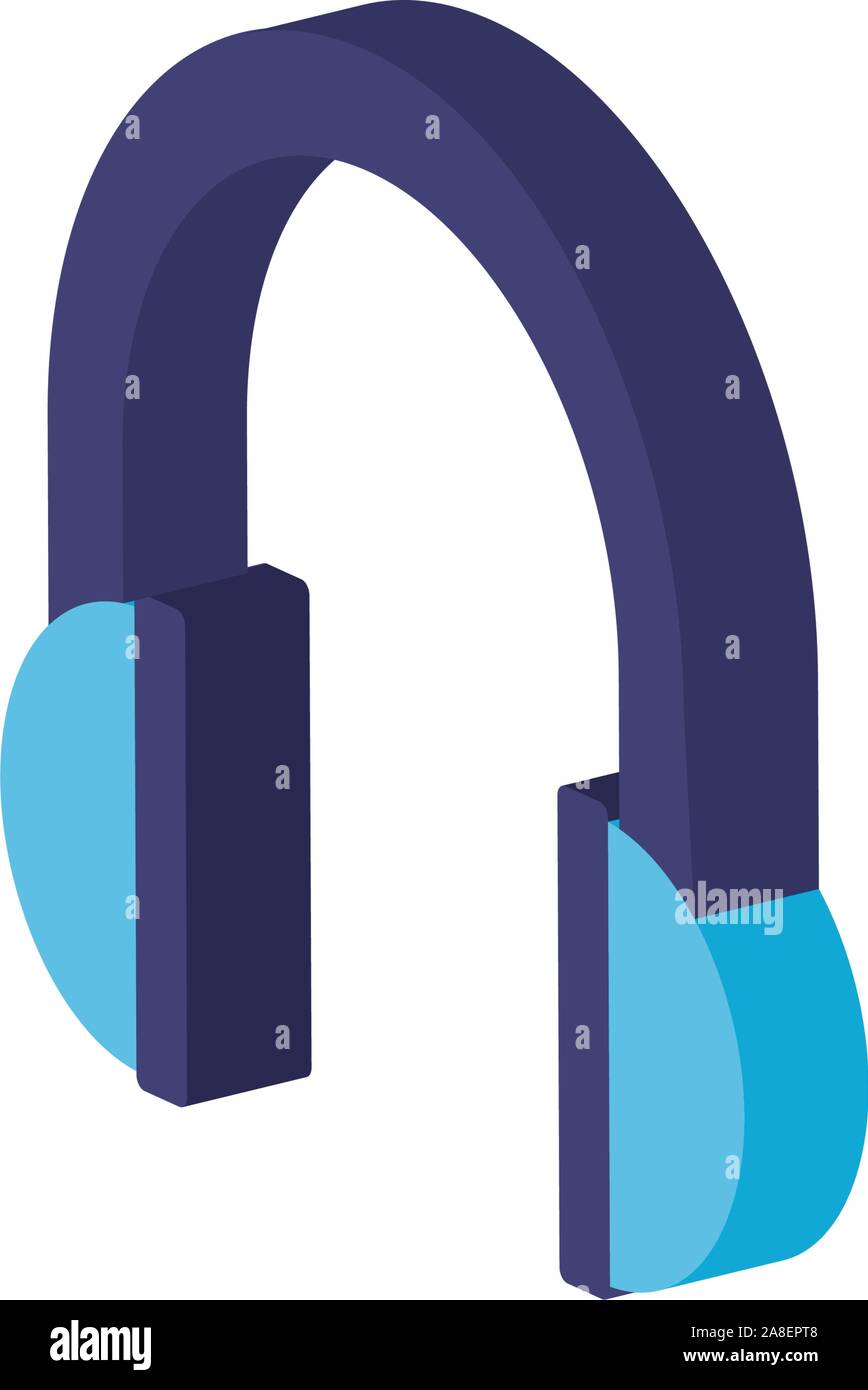 Isolated music headphones vector design Stock Vector Image & Art Alamy