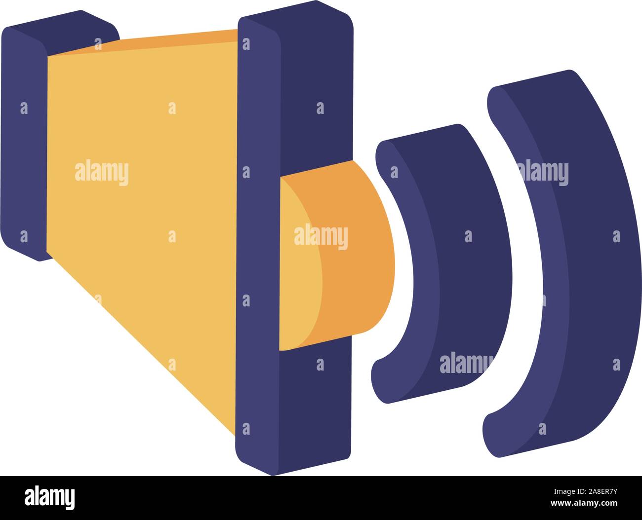 Isometric and isolated speaker icon vector design Stock Vector Image ...