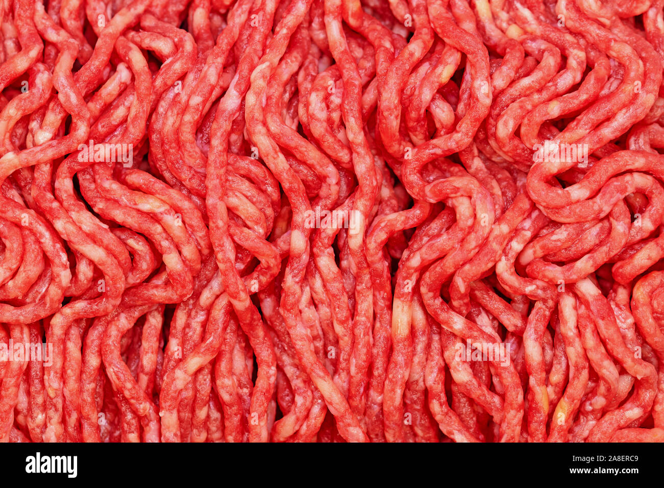Ground beef in a closeup Stock Photo