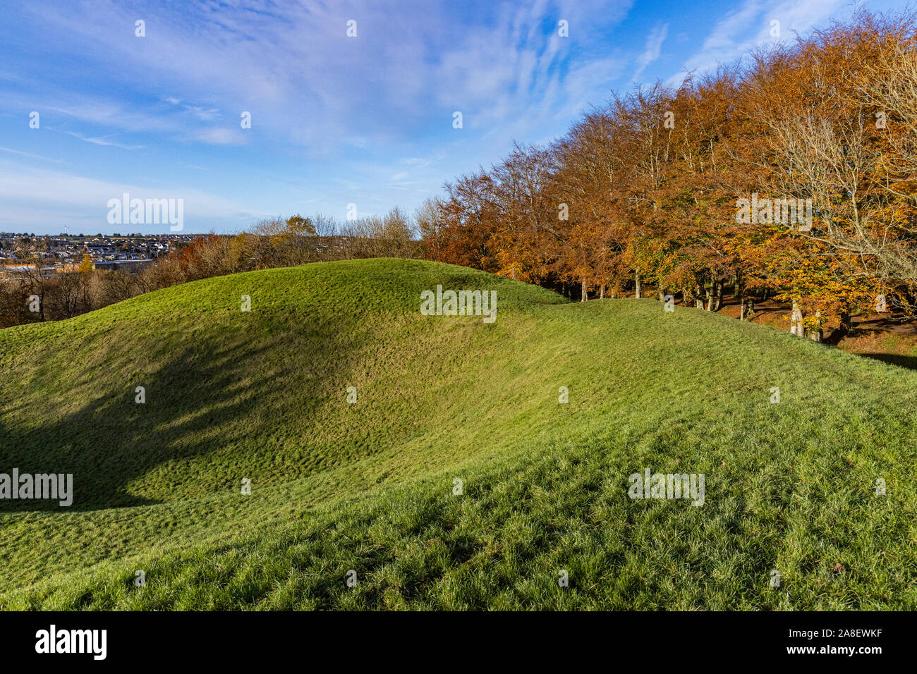 Mount Sandal, Coleraine, Historic settlement in Northern Ireland, County Londonderry Stock Photo