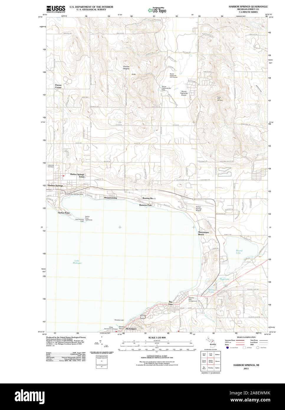 Harbor springs map Cut Out Stock Images & Pictures Alamy