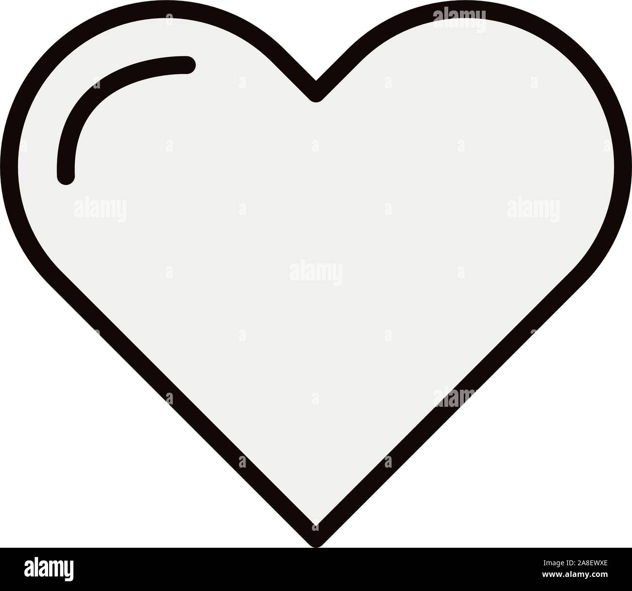 Isolated heart shape vector design Stock Vector Image & Art - Alamy