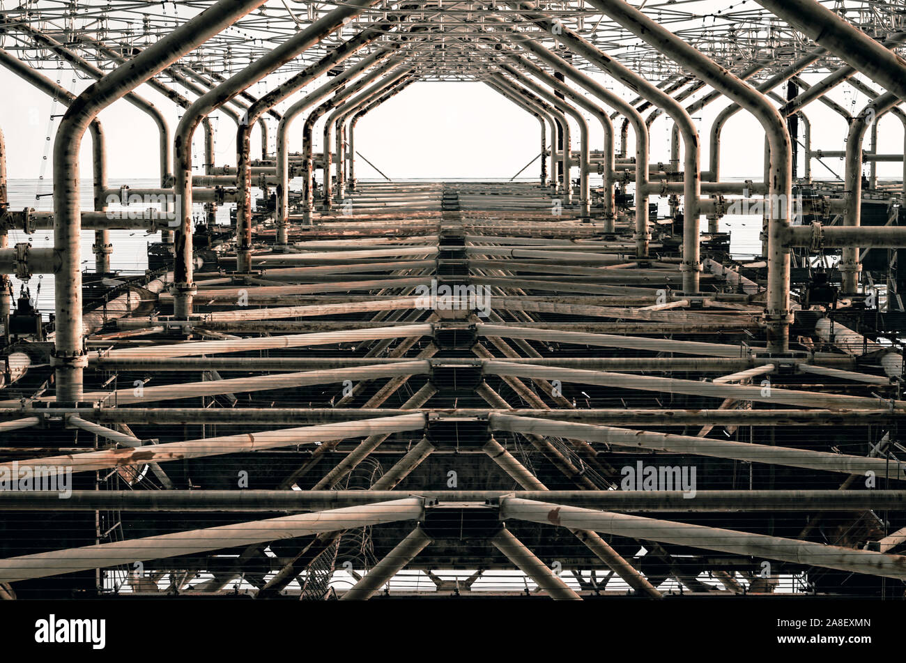 symmetry pattern industrial engineering old secret army soviet radar in ...