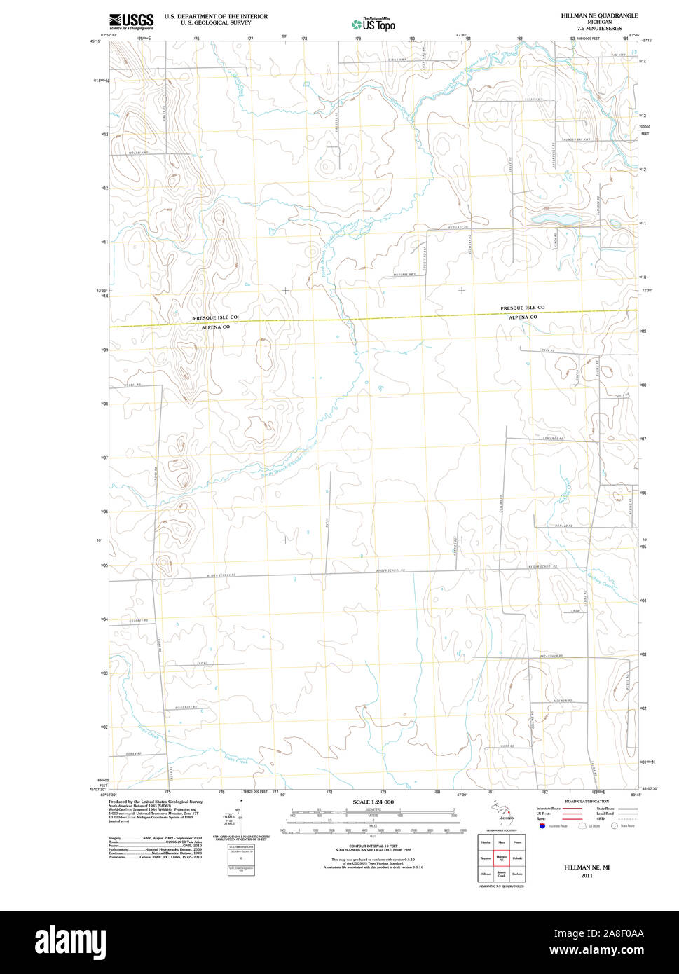 Hillman michigan map Cut Out Stock Images & Pictures Alamy