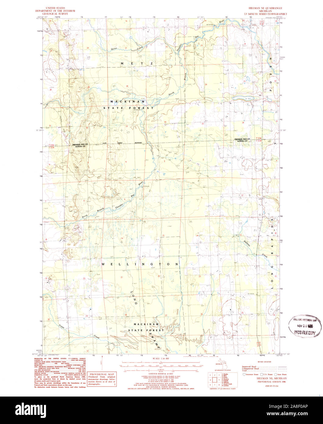 Hillman michigan map Cut Out Stock Images & Pictures Alamy