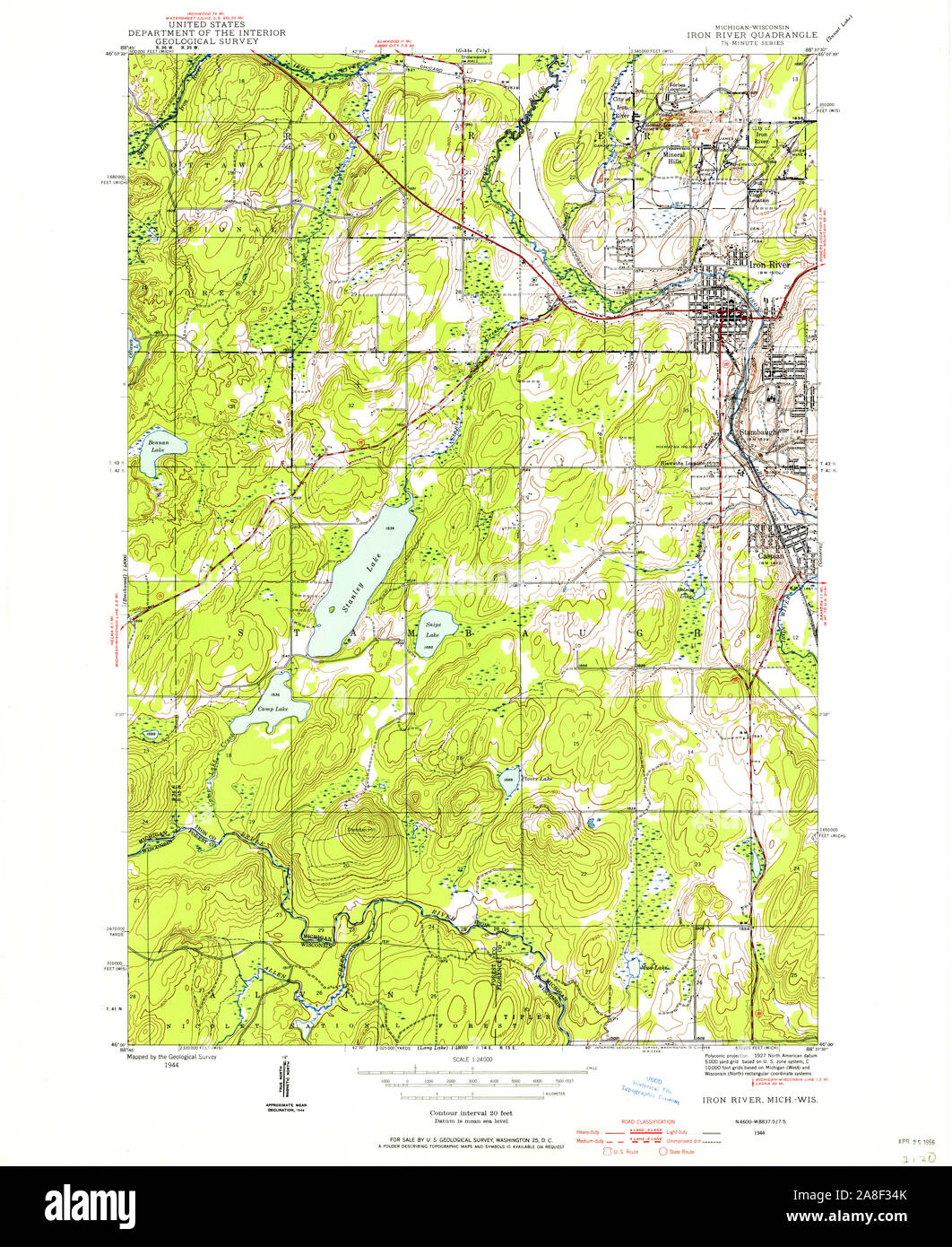 Iron river map Cut Out Stock Images & Pictures Alamy