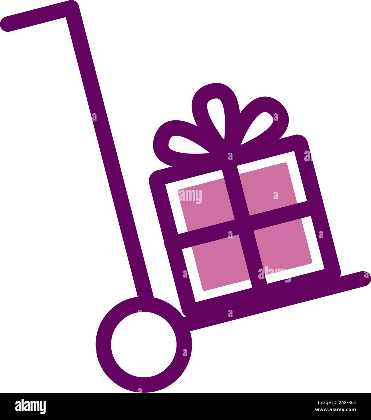 Isolated gift icon fill vector design Stock Vector Image & Art - Alamy