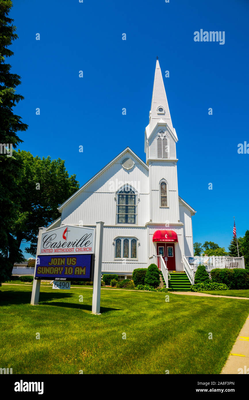 Caseville Michigan Methodist Episcopal Church Stock Photo Alamy