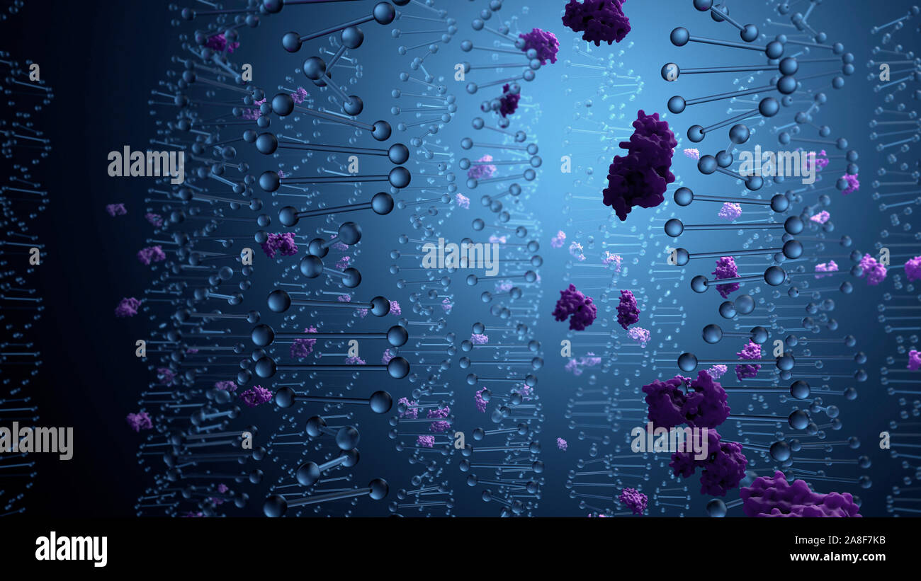 3 dna double helix hi-res stock photography and images - Alamy
