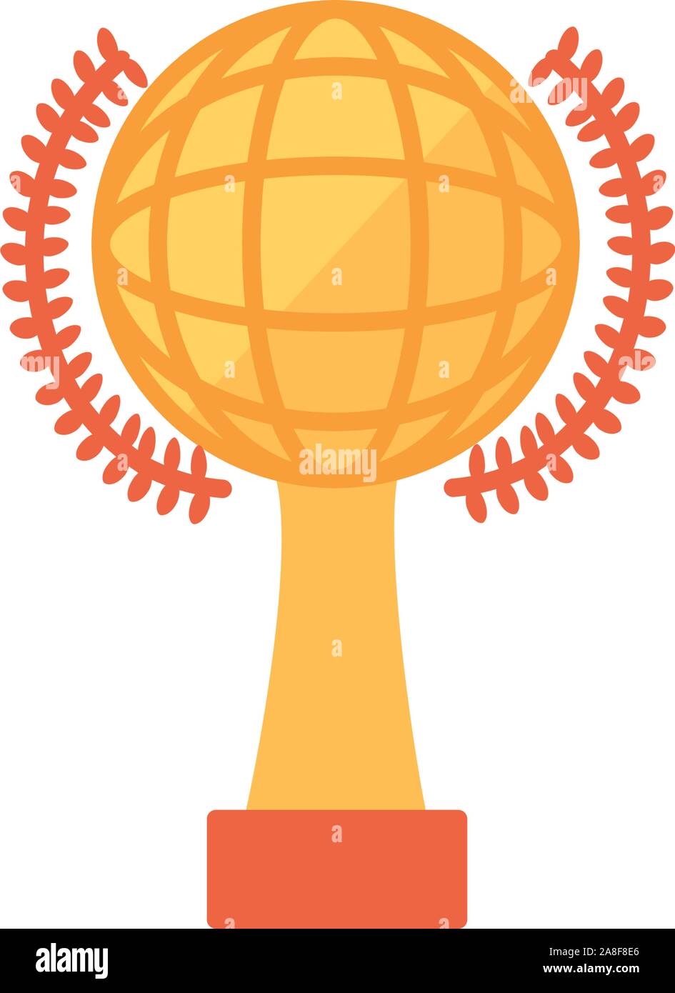 Isolated gold trophy icon vector design Stock Vector Image & Art - Alamy
