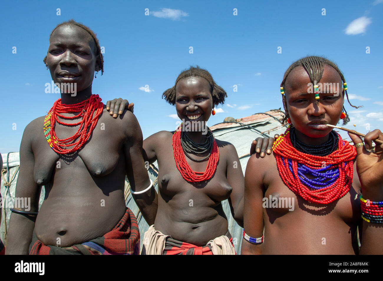 Dassanech tribe women Ethiopia Stock Photo