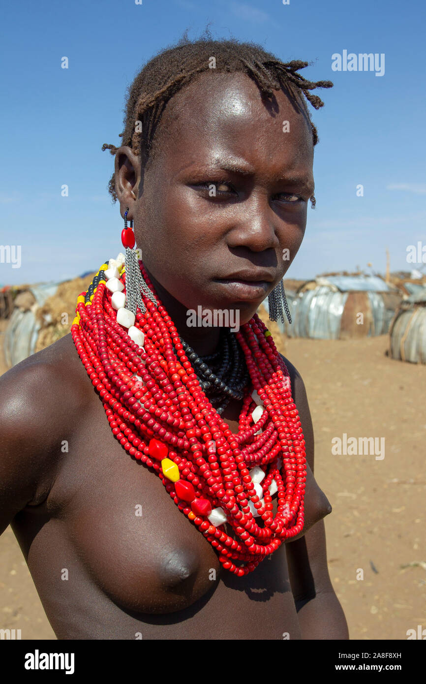 Dassanech tribe woman Ethiopia Stock Photo