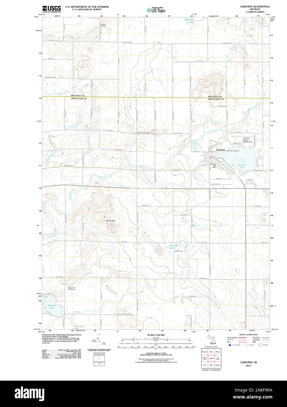 Lakeview map hires stock photography and images Alamy