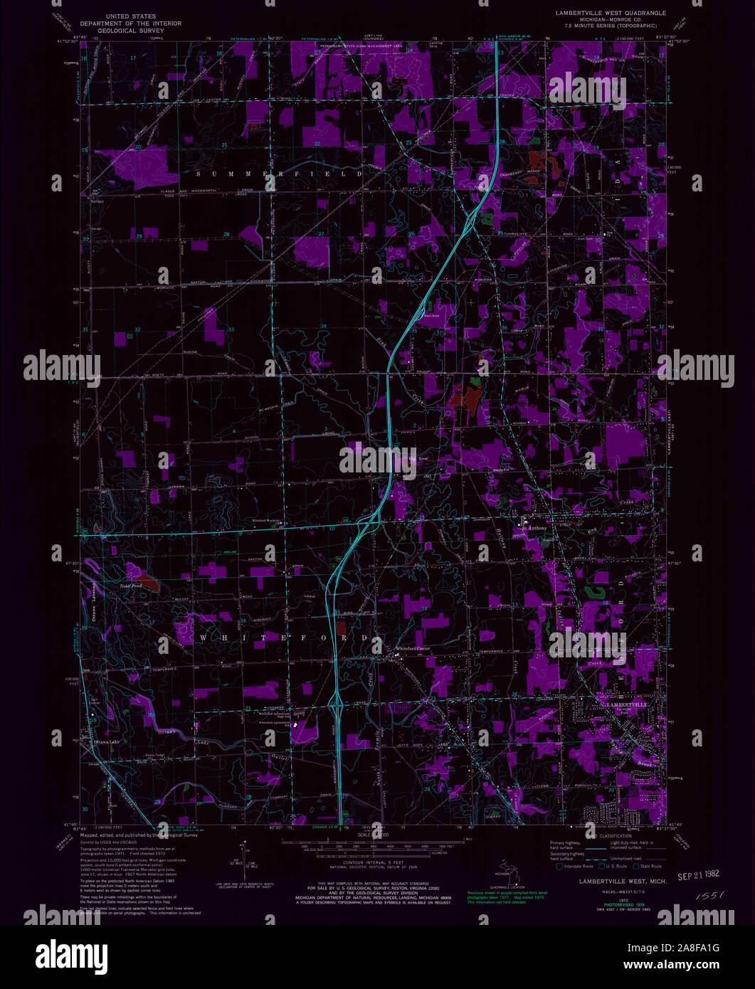 Lambertville map hires stock photography and images Alamy