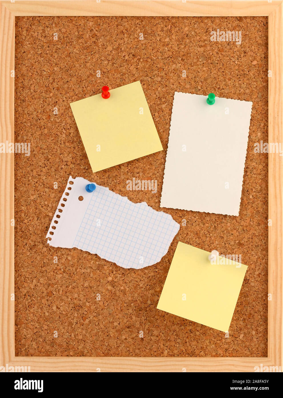 Pinwand Aus Kork Merkzettel Stock Photo Alamy