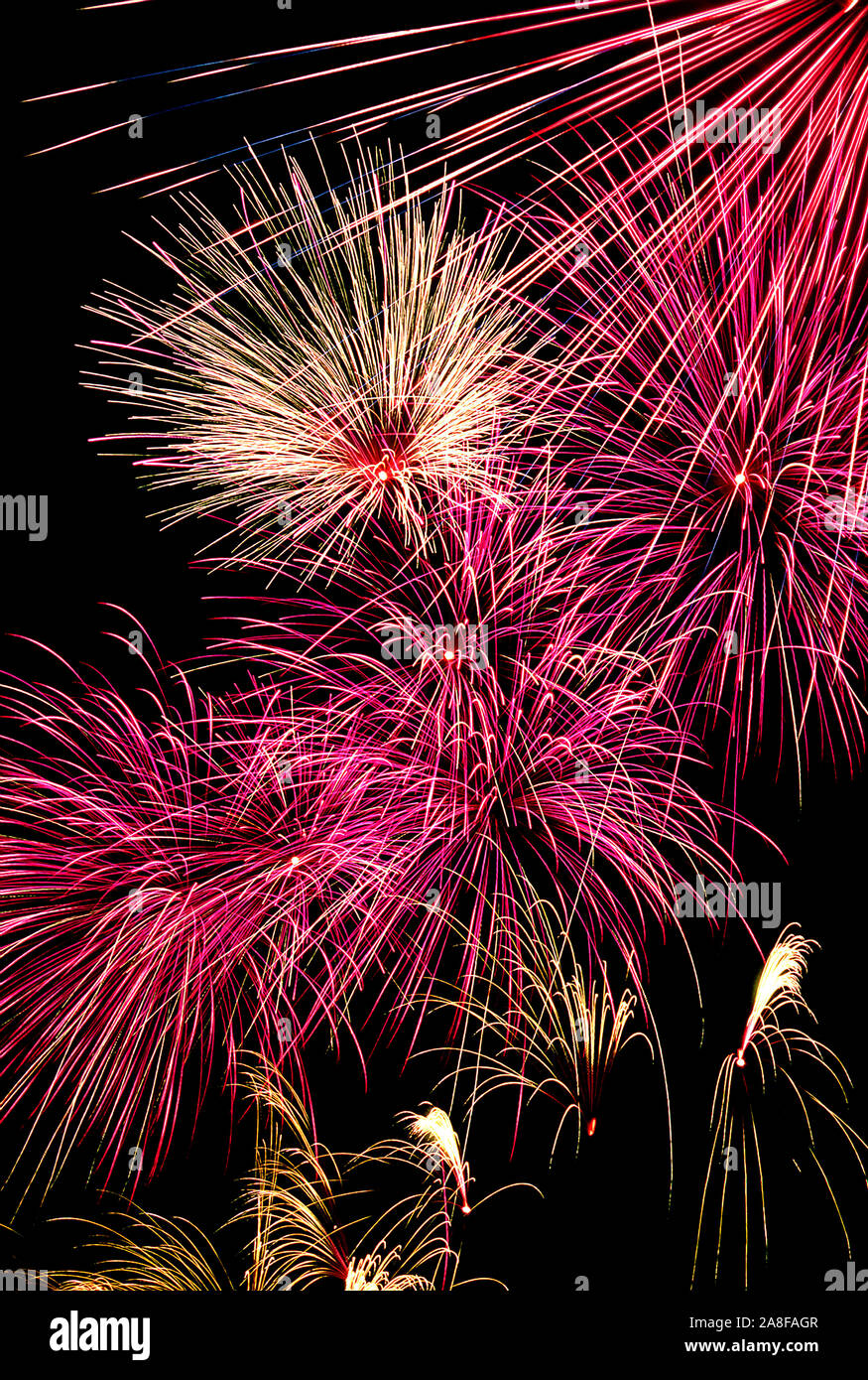 Feuerwerk, Happy New Year, Frohes Neues Jahr, Stock Photo