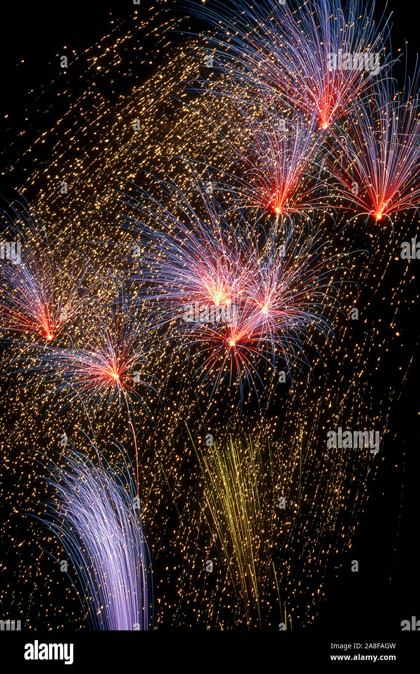 Feuerwerk, Happy New Year, Frohes Neues Jahr, Stock Photo