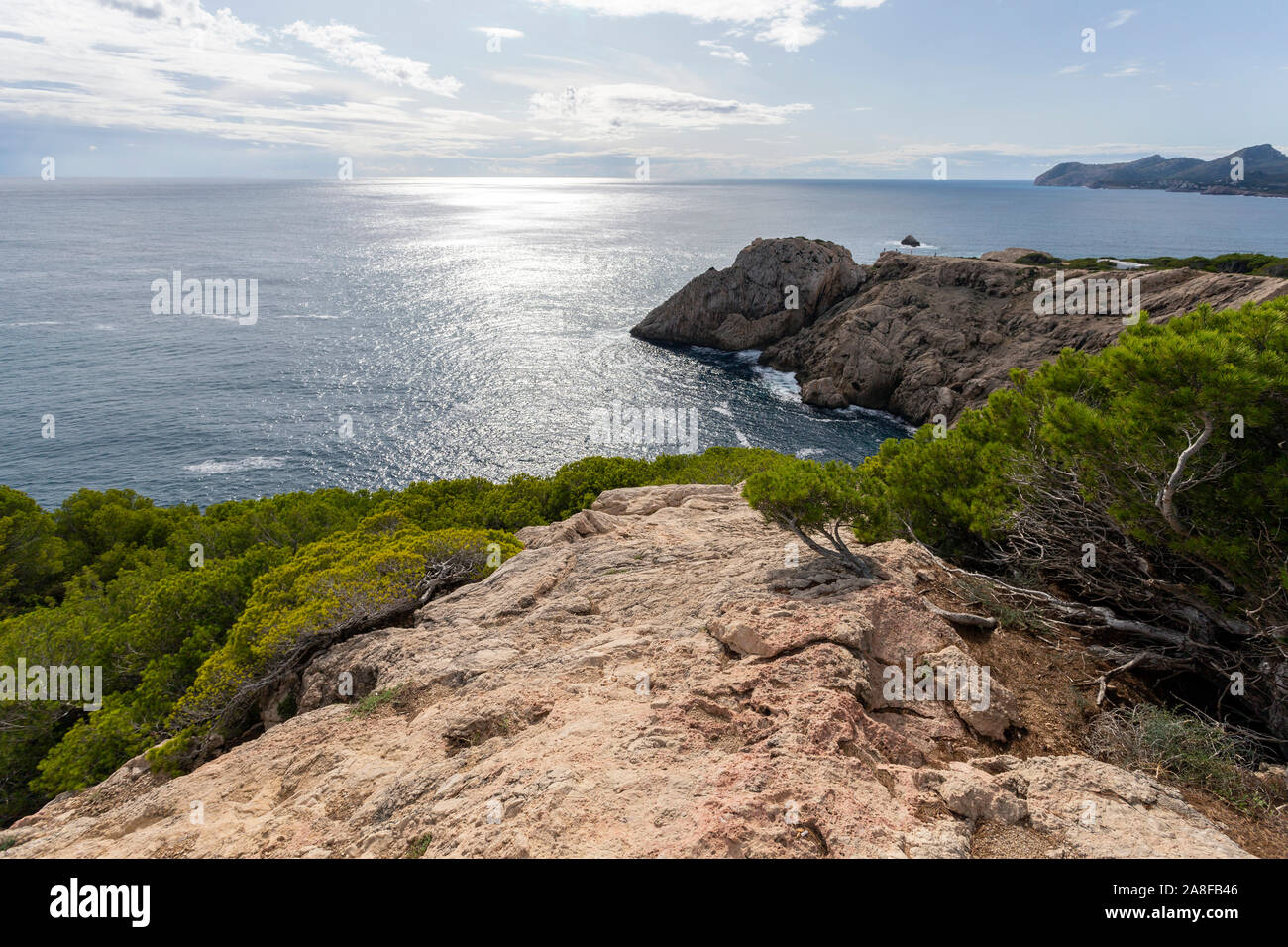 Punta de Capdepera beach in Mallorca, Spain Stock Photo - Alamy