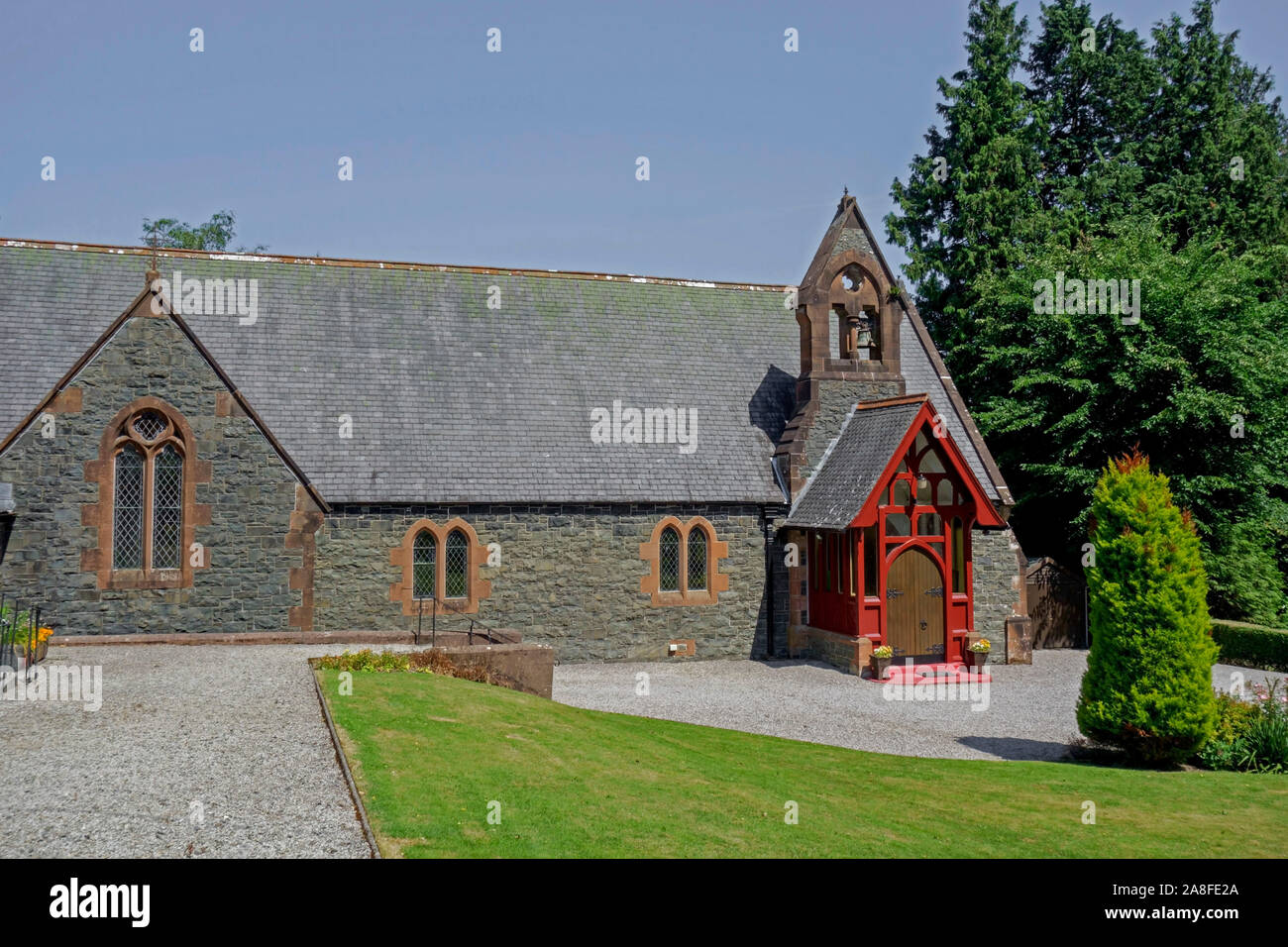 Our Lady and St Ninian's RC Church in Newton Stewart,  Wigtownshire, Dumfries and Galloway, Scotland, UK. Stock Photo