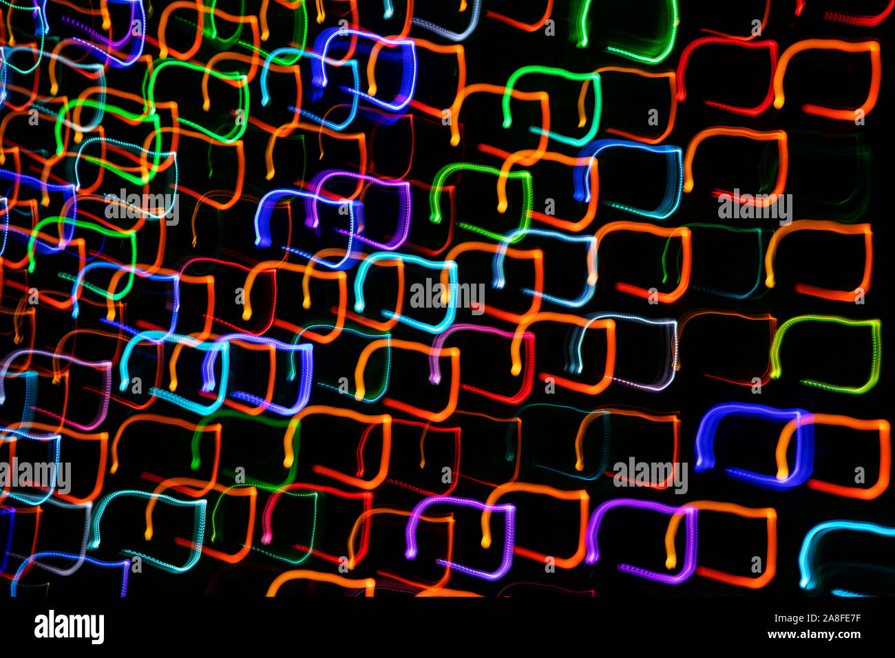 Abstract Light Pattern Background - Asheville, North Carolina, USA Stock Photo