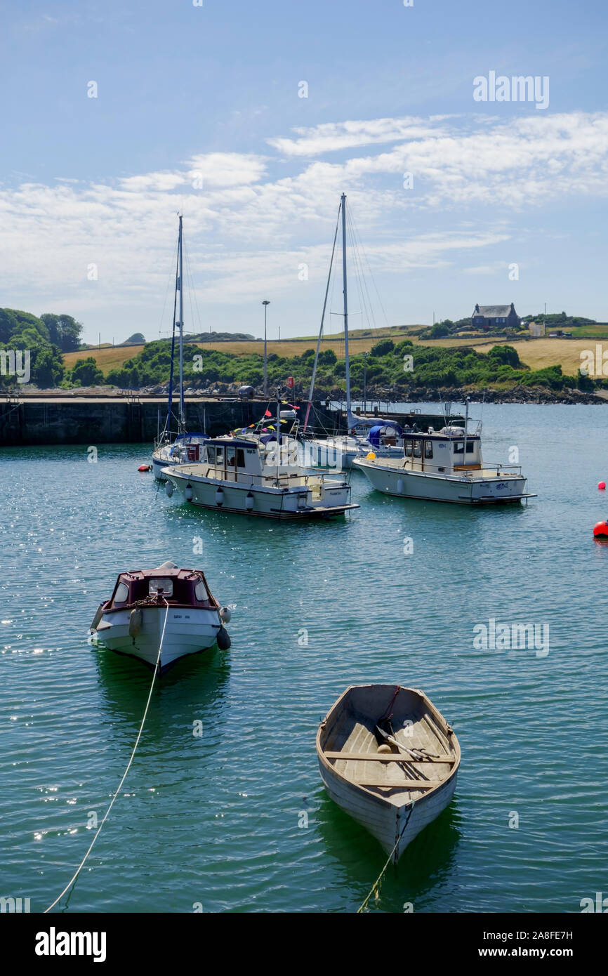 The seaside village of the Isle of Whithorn in the Machars of Wigtownshire in Dumfries and Galloway,  Scotland,  UK. Stock Photo