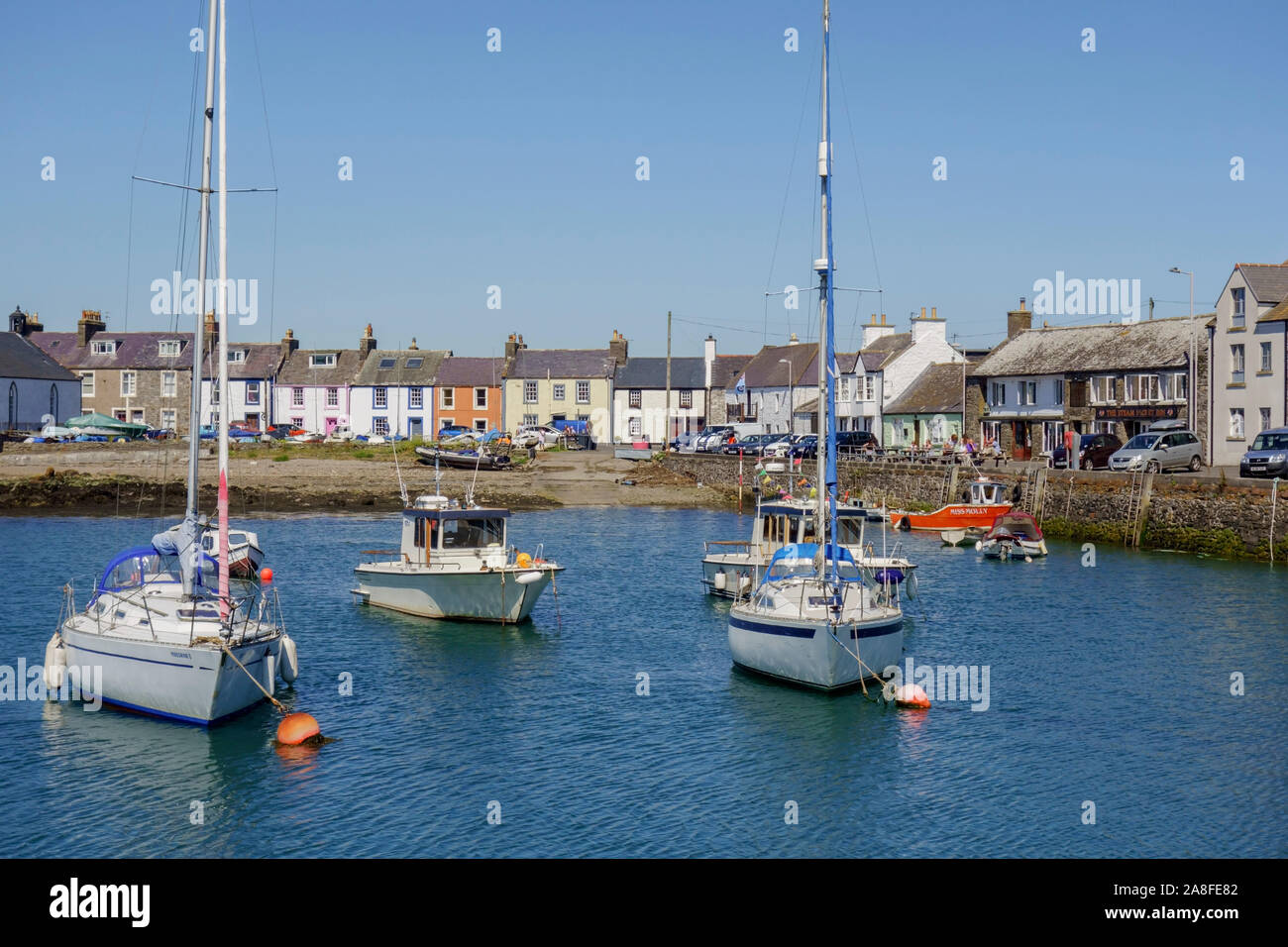 The seaside village of the Isle of Whithorn in the Machars of Wigtownshire in Dumfries and Galloway,  Scotland,  UK. Stock Photo