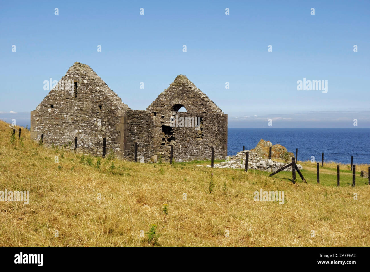 St Ninian's Chapel, Isle of Whithorn,  Wigtownshire,  Dumfries and Galloway,  Scotland, UK Stock Photo