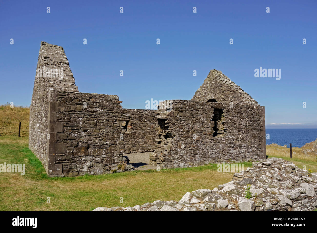 St Ninian's Chapel, Isle of Whithorn,  Wigtownshire,  Dumfries and Galloway,  Scotland, UK Stock Photo