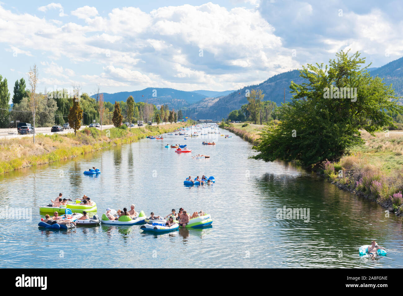 Tubing on the penticton river hires stock photography and images Alamy